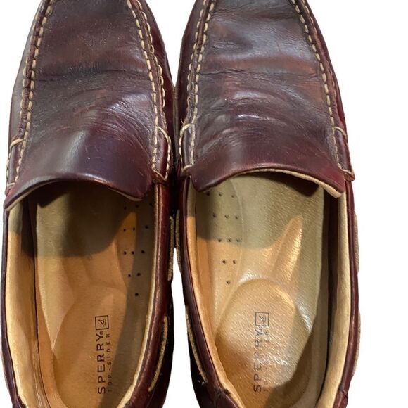 Sperry Top Sider Men Size 9.5 M Leather Driving Loafer Shoe Rubber Sole CH196 main image 6